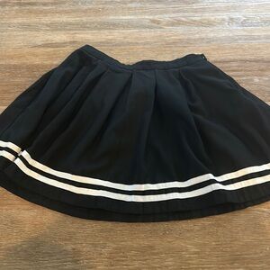 Hot topic black tennis pleated cheerleader mini skirt goth Medium